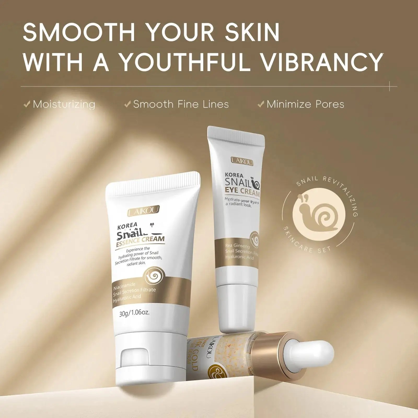 24K Gold Snail Repair Serum Ey - огляд і ціна Luxury Natural Skincare