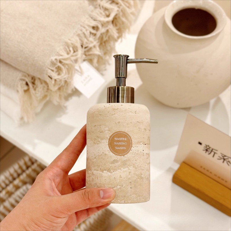 Natural Stone Lotion Dispenser - огляд і ціна Luxury Skincare Jars